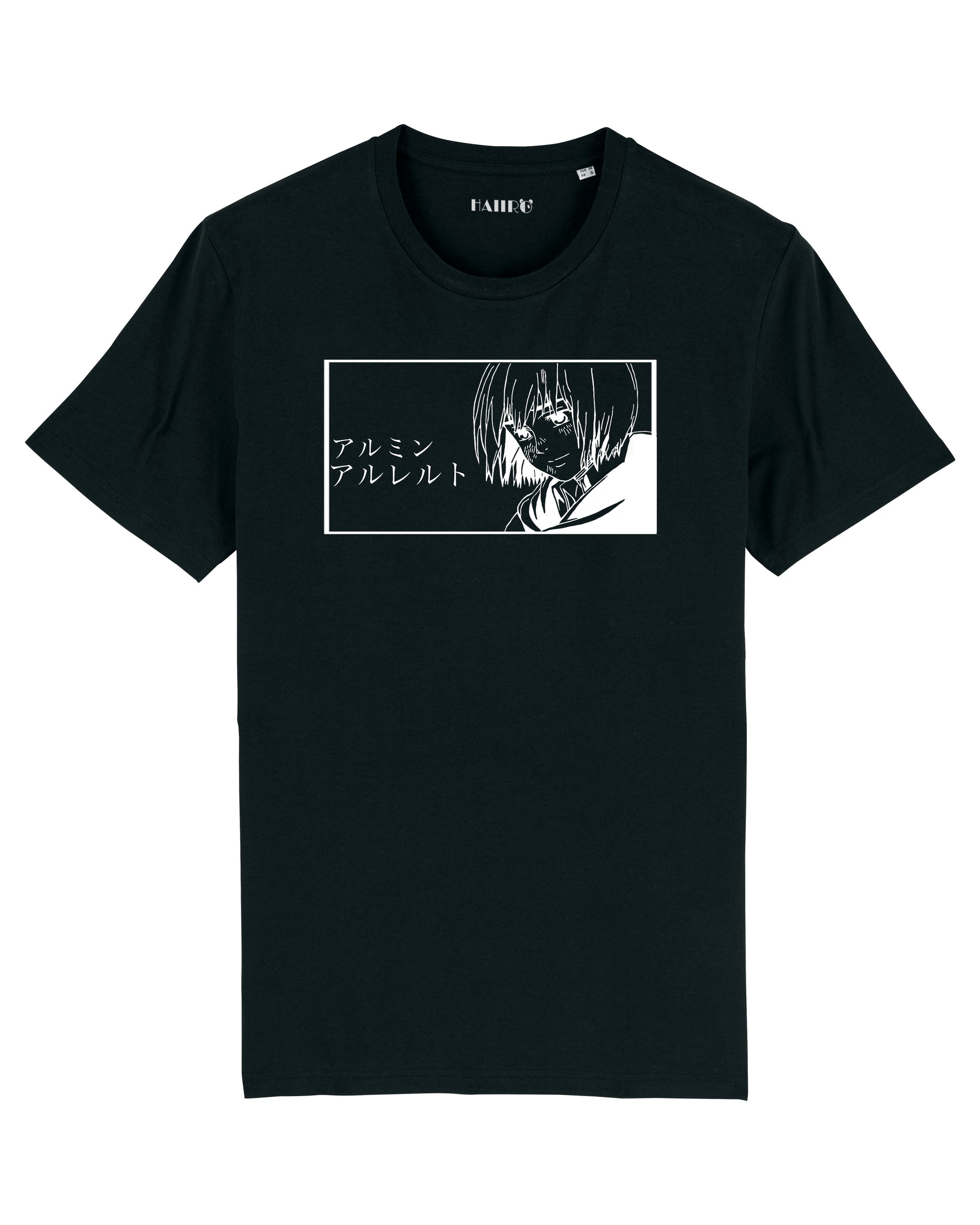 T-shirt Armin Arlert de l'anime l'Attaque des Titans - NOIR