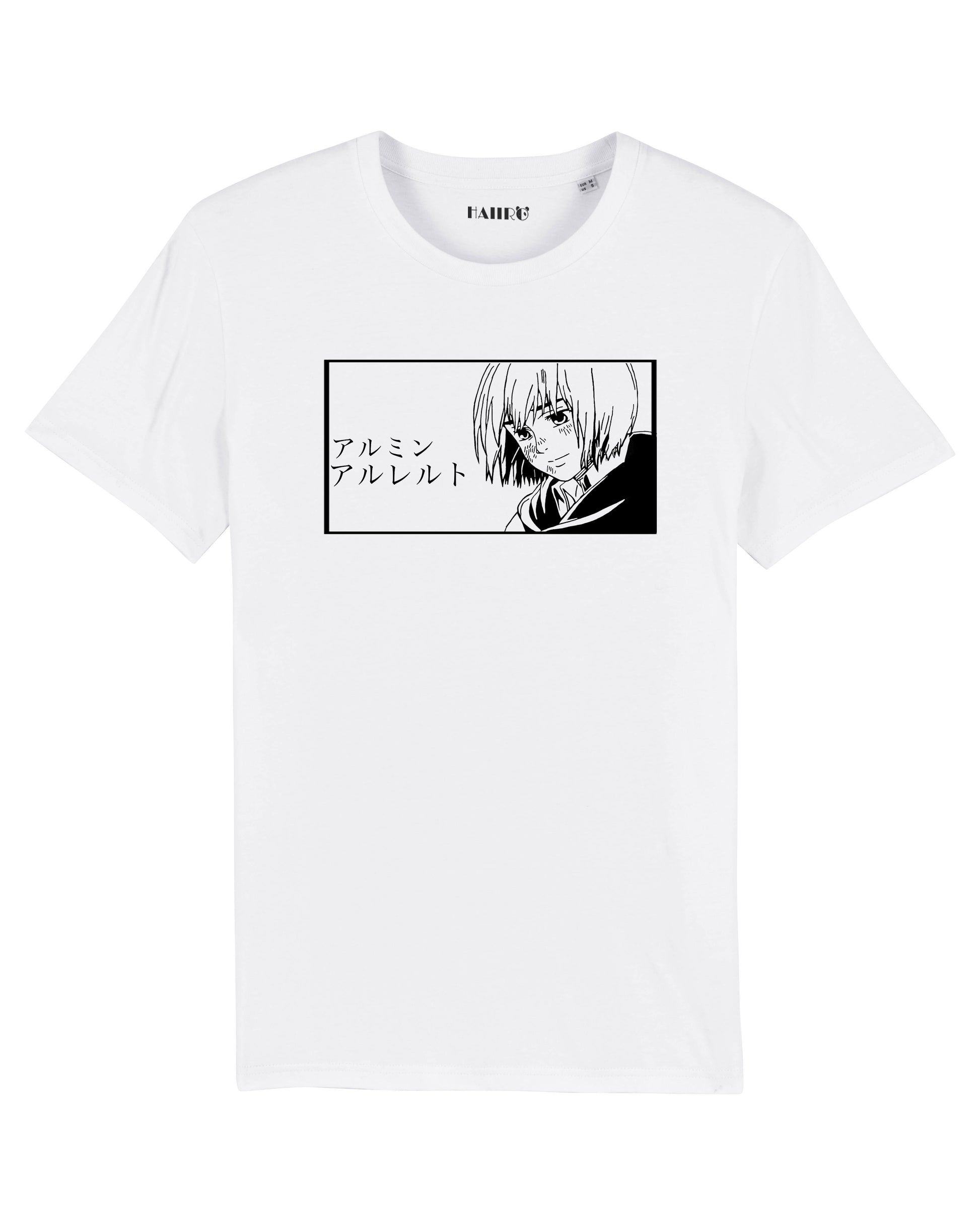 T-shirt Armin Arlert de l'anime l'Attaque des Titans - BLANC