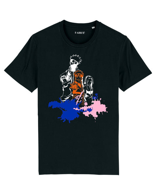 T-shirt anime Naruto avec l'Equipe 7 - NOIR