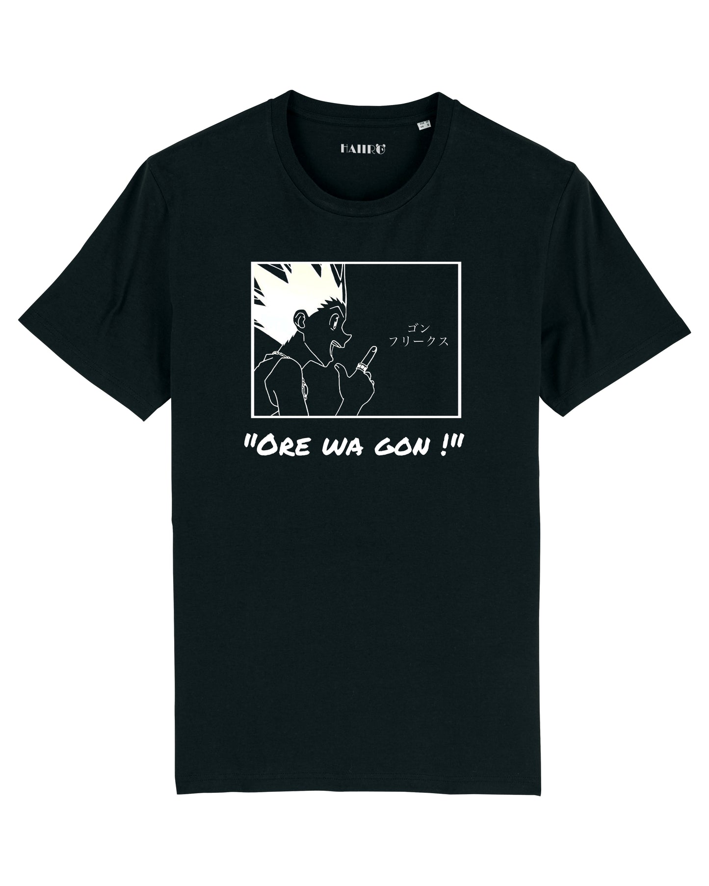 T-shirt Gon Freecss "Ore wa gon" de Hunter X Huter - NOIR