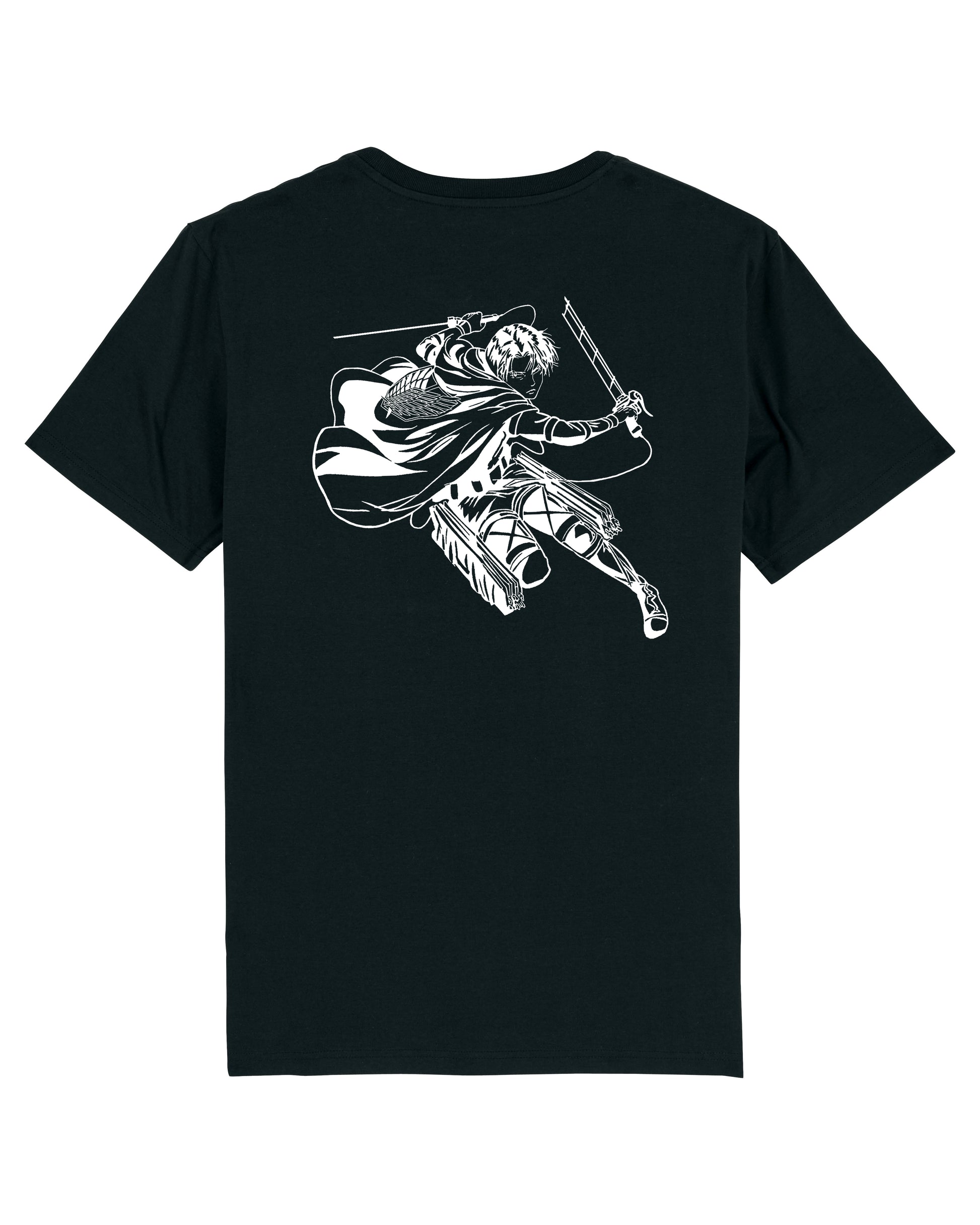 T-shirt Livai Ackerman SnK - NOIR