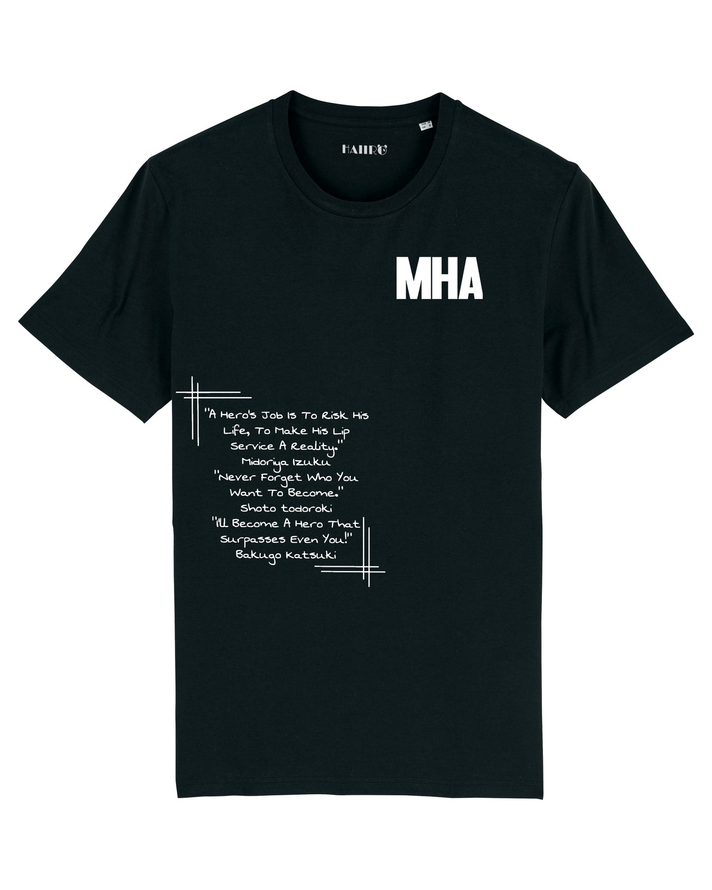 T-shirt anime MHA - NOIR