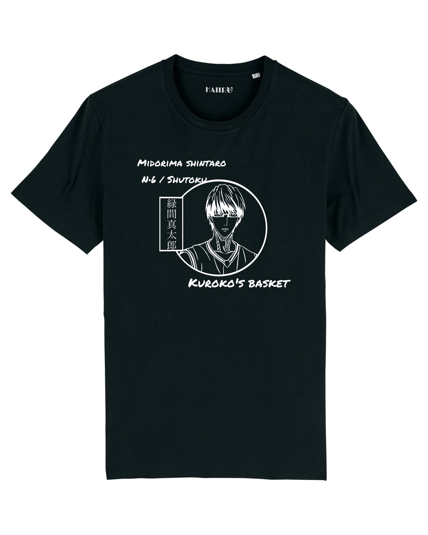 T-shirt Midorima Shintaro de l'anime Kuroko's Basket - NOIR