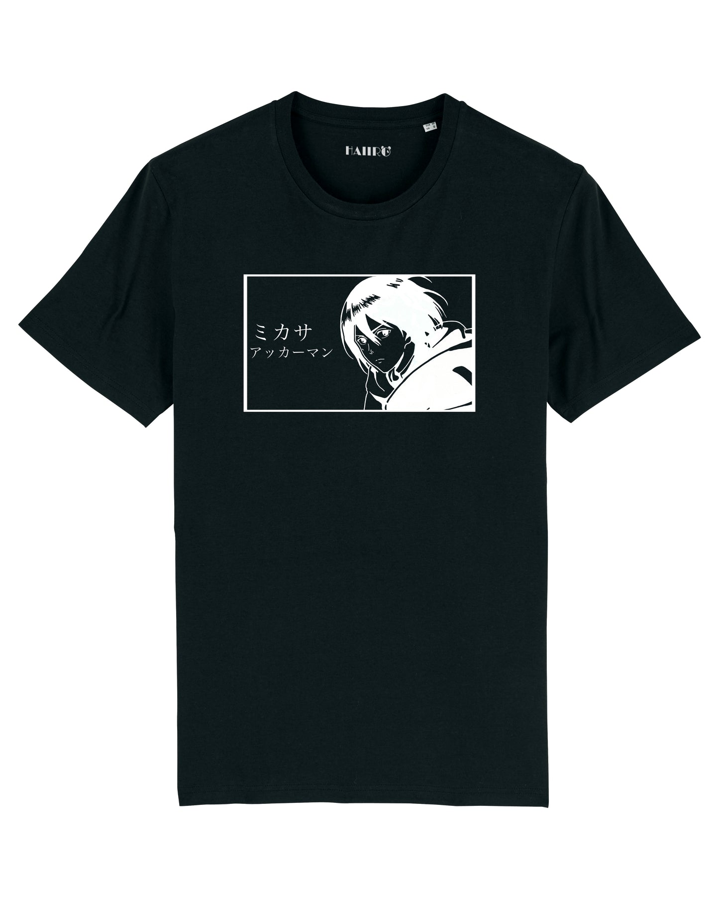 T-shirt Mikasa Ackerman Attaque des Titans - NOIR