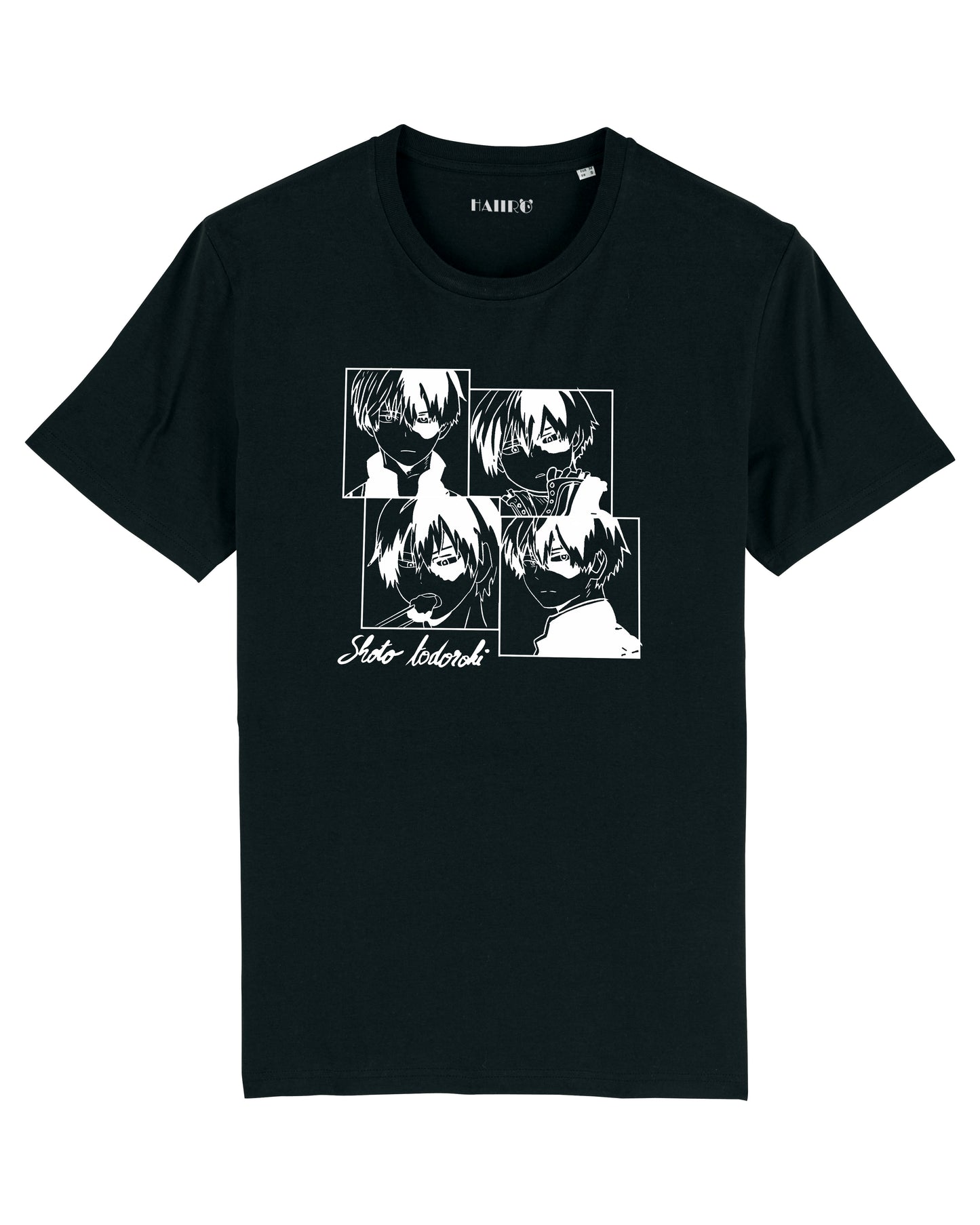 T-shirt Shoto Todoroki de l'Anime My Hero Academia - NOIR 