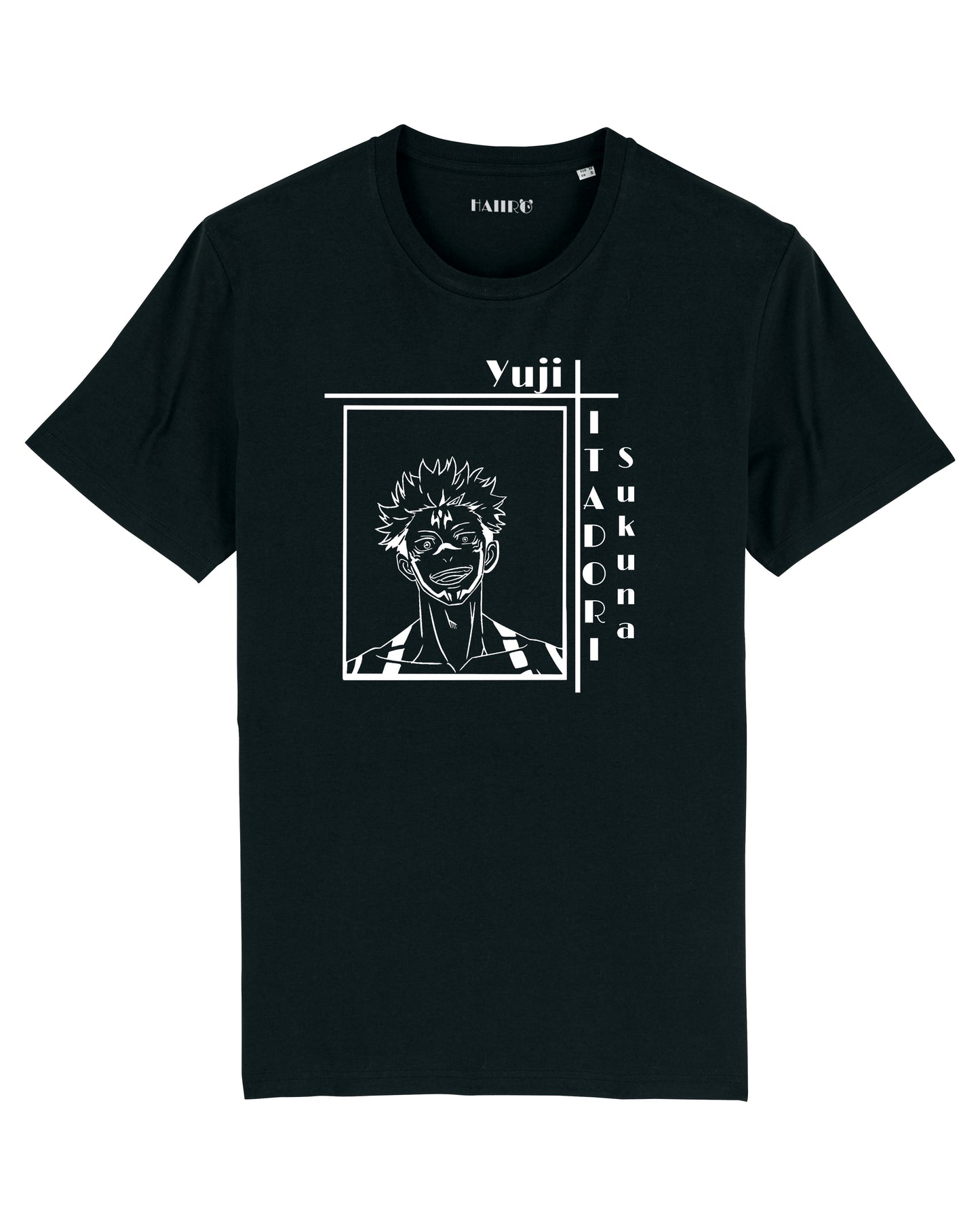 T-shirt Sukuna de l'anime Jujutsu Kaisen - NOIR