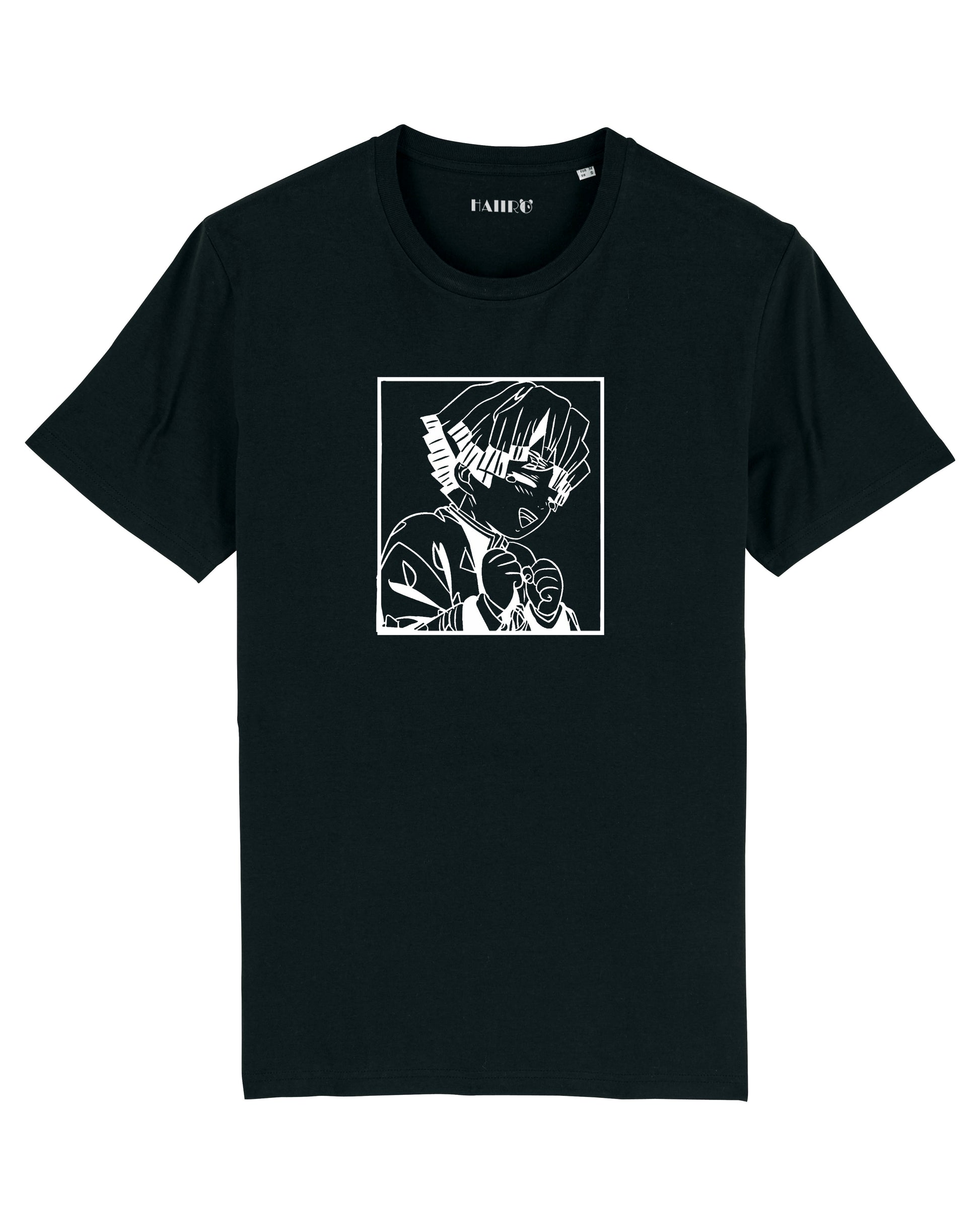 T-shirt Zenitsu Agatsuma de l'anime Demon Slayer - NOIR