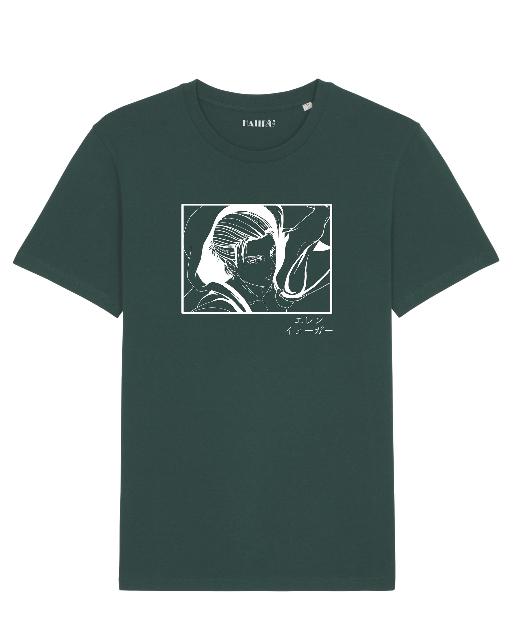 T-shirt Eren Jager de l'Attaque des Titans - VERT