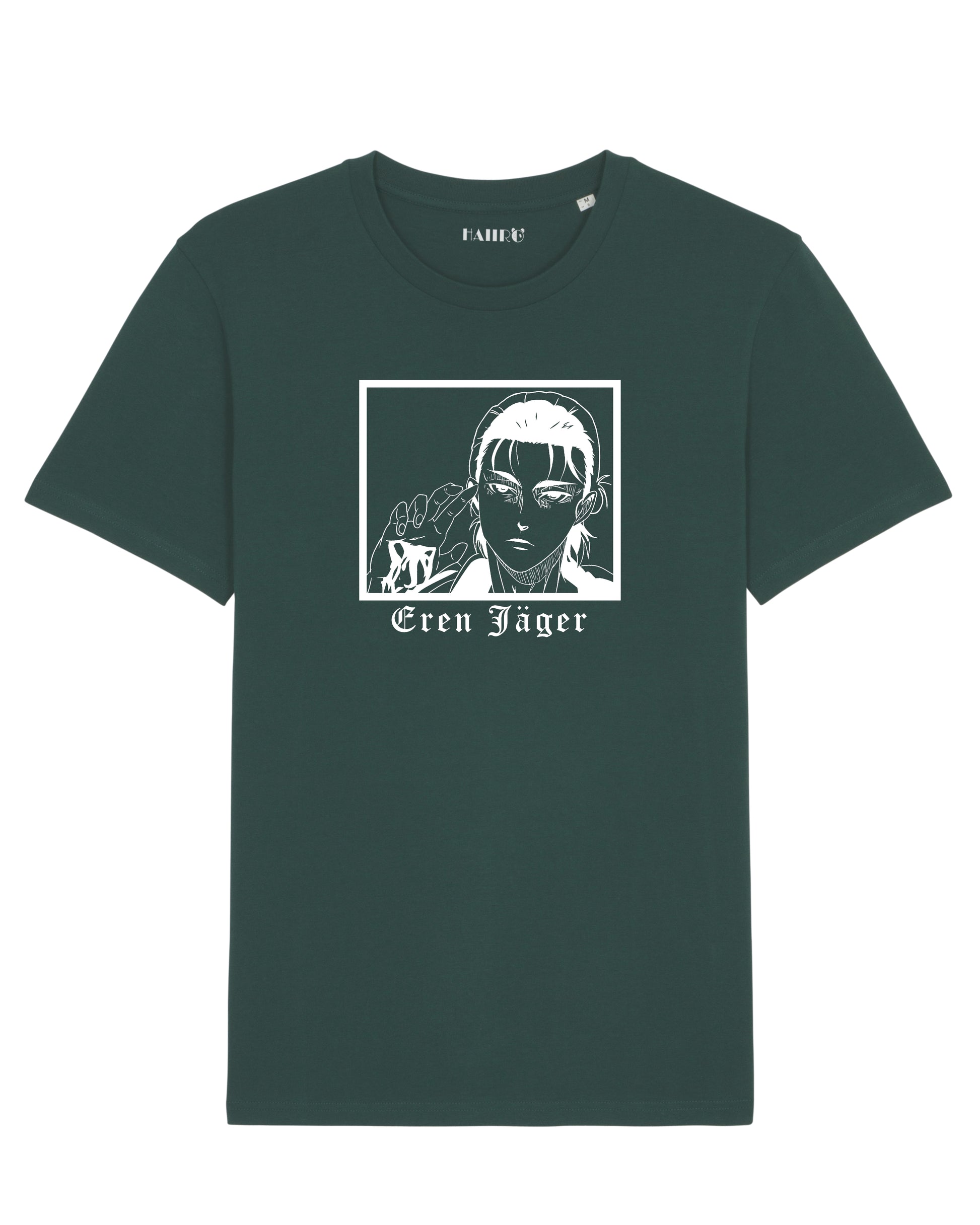 T-shirt Eren Yeager de l'Attaque des Titans - VERT