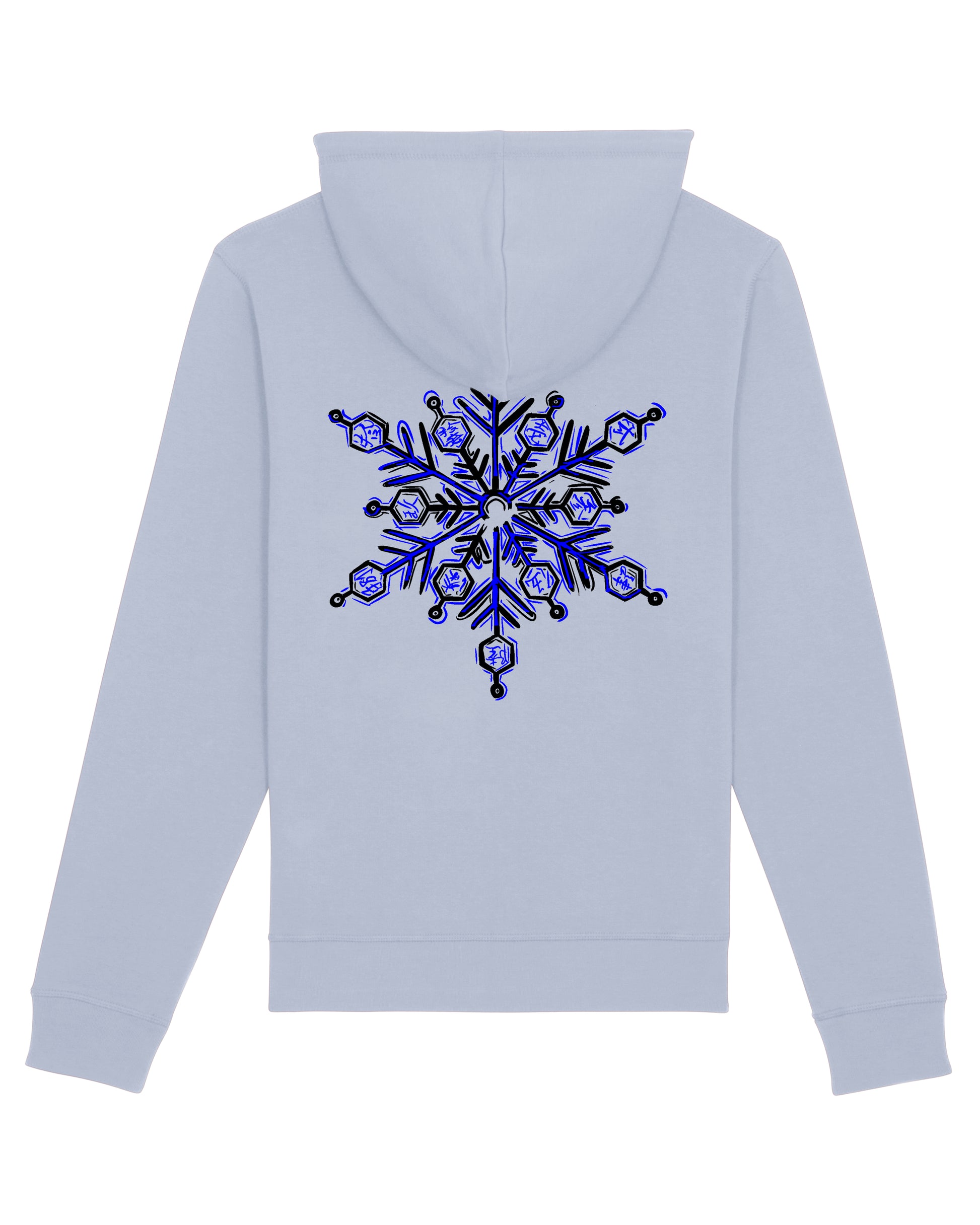 Sweatshirt à capuche Akaza de Demon Slayer avec motif de flocon de neige Rashin