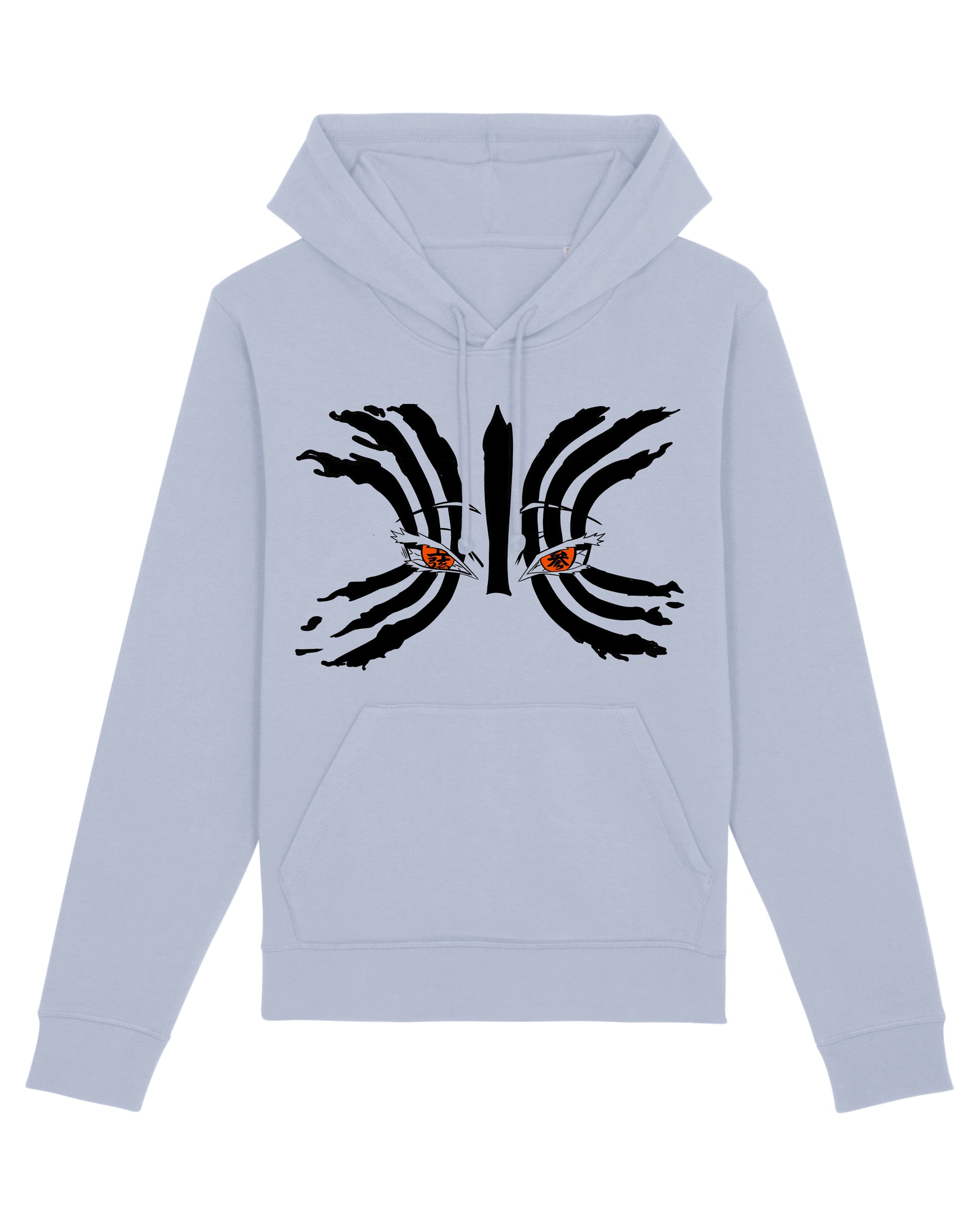 Sweatshirt à capuche anime Demon Slayer avec illustration des yeux de Akaza