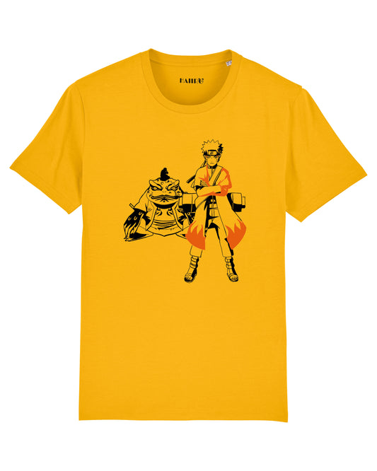 T-shirt Gamabunta et Naruto - JAUNE