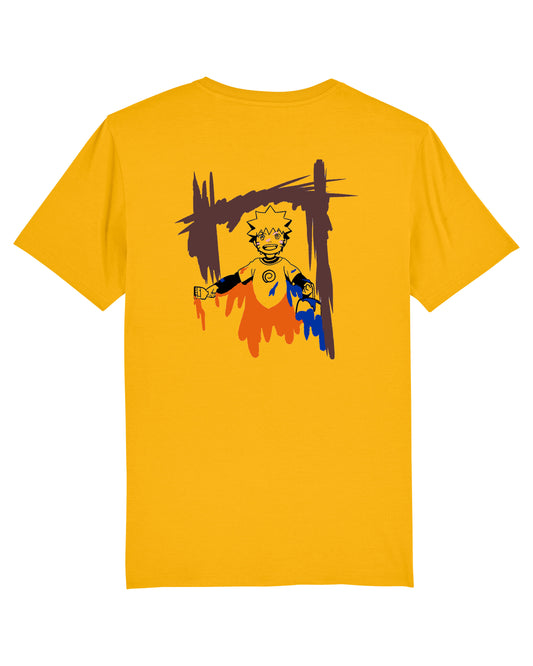 T-shirt Naruto Uzumaki bébé - JAUNE