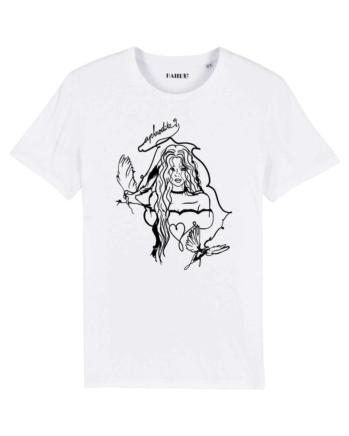 T-shirt avec dessin d'Aphrodite - BLANC