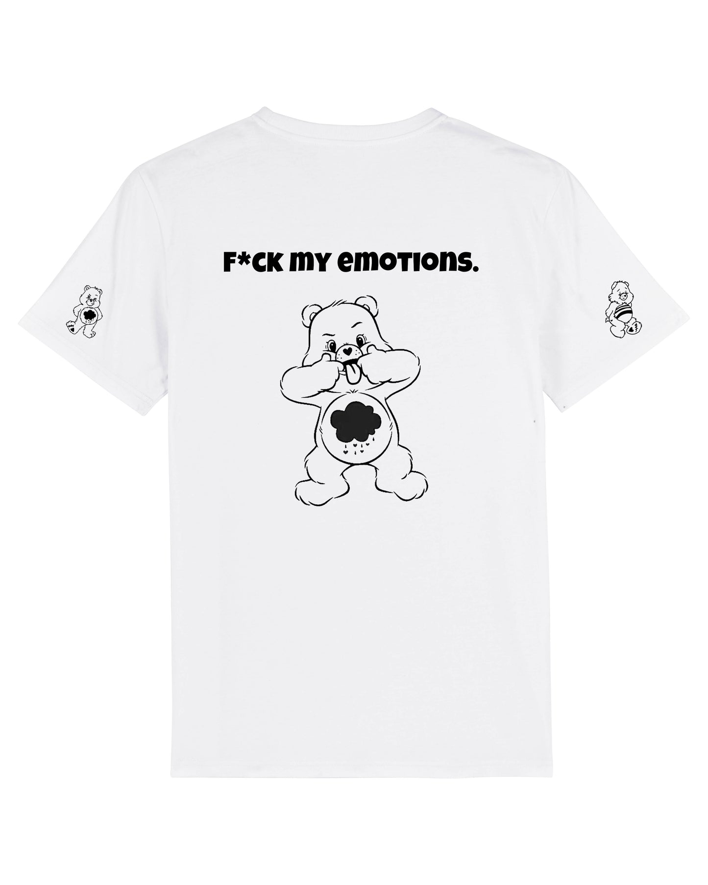 T-shirt Bisounours Fuck my emotions - BLANC