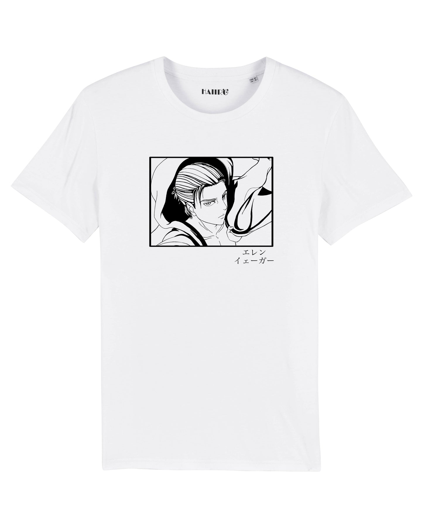 T-shirt Eren Jager de l'Attaque des Titans - BLANC