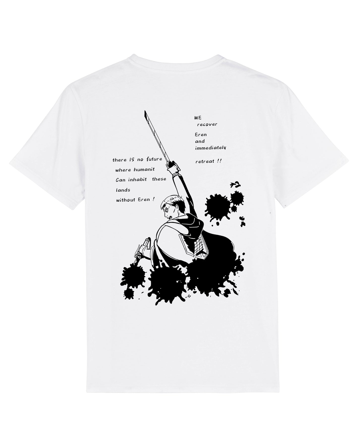 T-shirt Erwin Smith de l'Attaque des Titans - BLANC