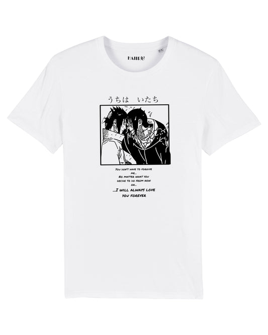 T-shirt Sasuke et Itachi Uchiwa de l'Anime Naruto Shippuden - BLANC