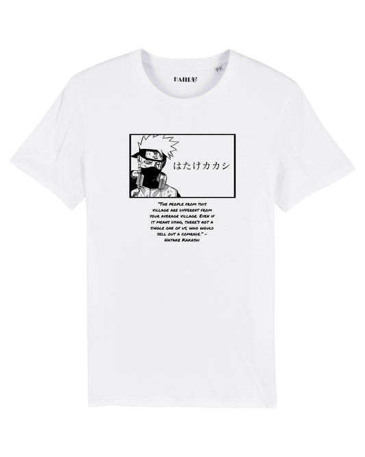 T-shirt Kakashi Hatake de l'anime Naruto - BLANC