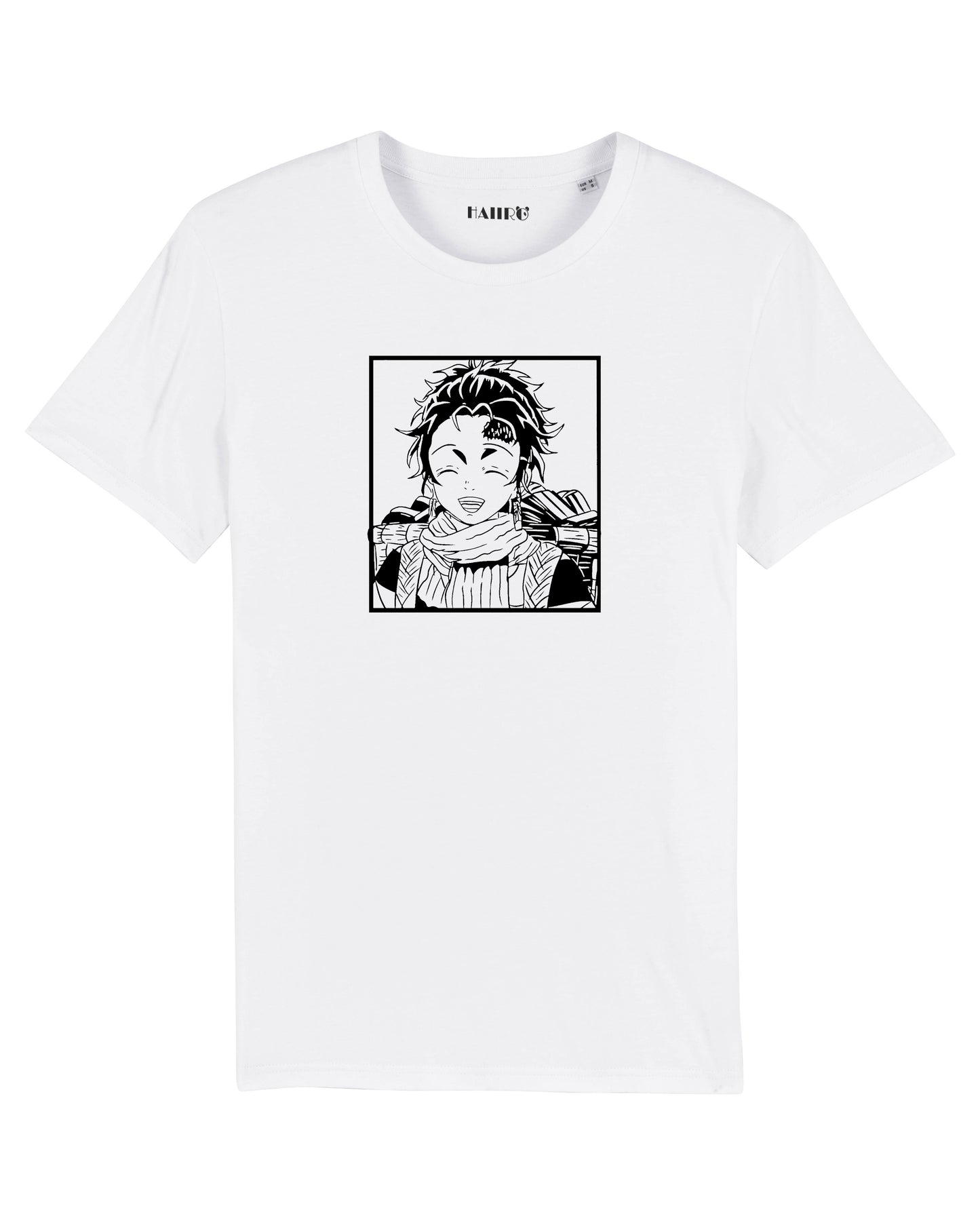 T-shirt Tanjiro Kamado de l'anime Demon Slayer - BLANC