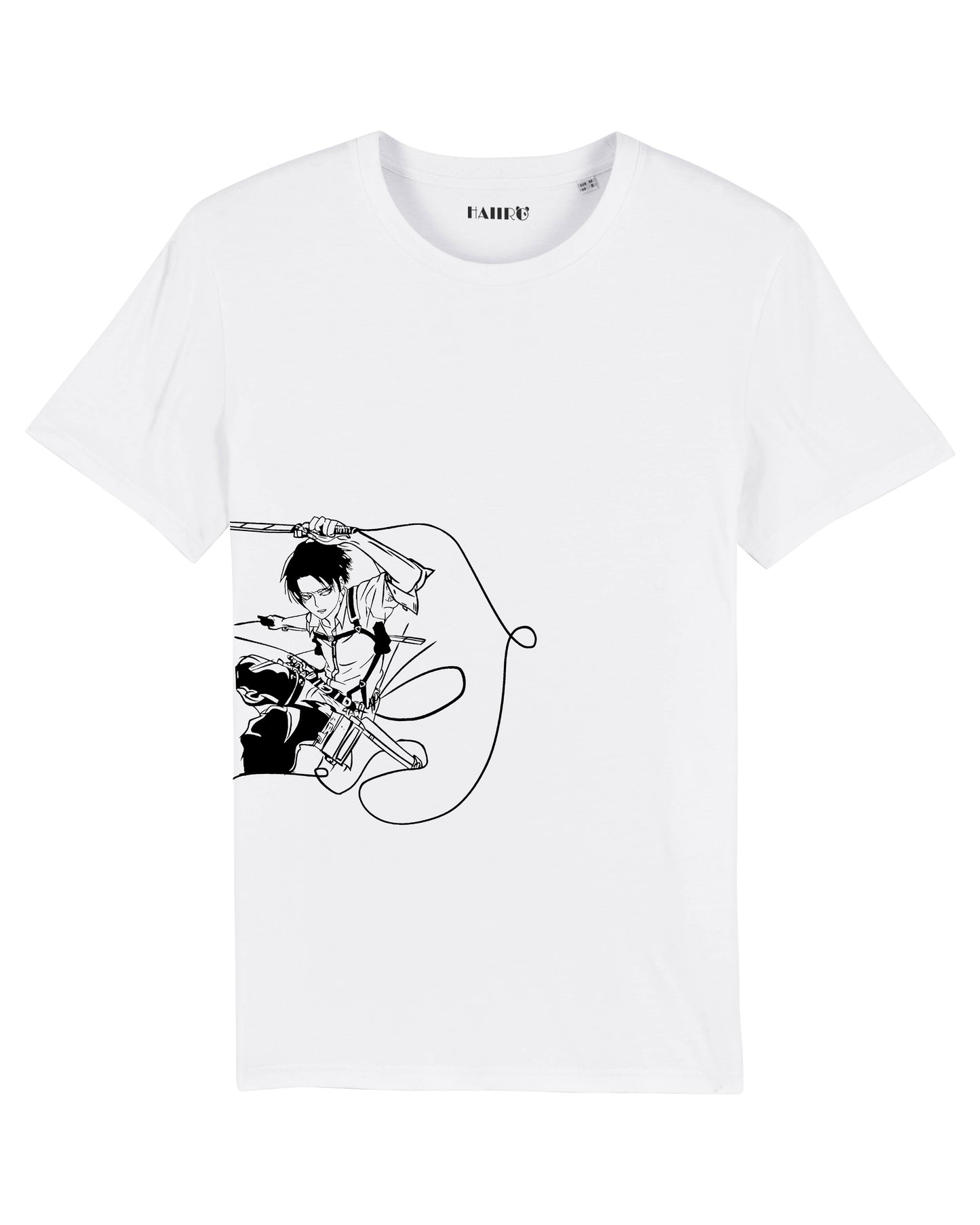 T-shirt Levi Ackerman Attaque des Titans - BLANC