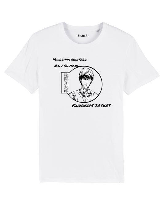 T-shirt Midorima Shintaro de l'anime Kuroko's Basket - BLANC