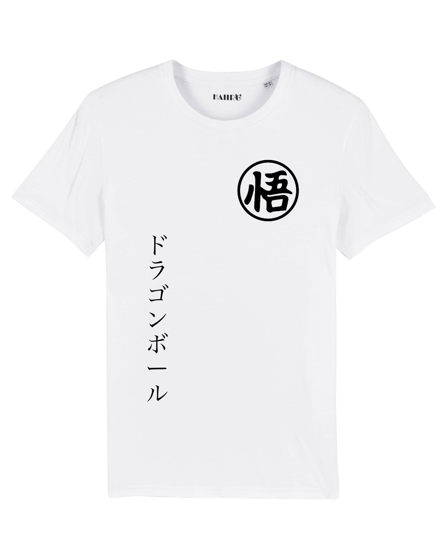 T-shirt logo Goku de l'anime Dragon Ball Z - BLANC